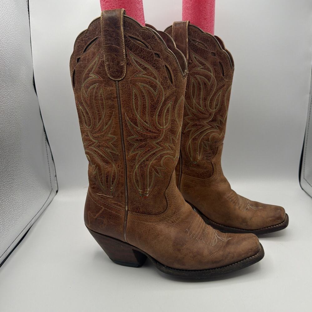 Ariat Western Equestrian Boots 10019949 Brown Leather US 8B Women
